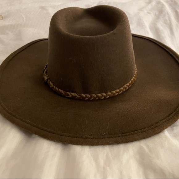STETSON Cowgirl Hat Genuine Buffalo Wool Fur Water Resistant Mink Brown NWT main image 6